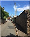 Approaching Fore Street from Forder Lane, Bishopsteignton