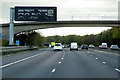 Variable Message Sign and Footbridge, M11 near to Foster Street