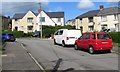 Cars and houses, Lewis Crescent, Gilfach