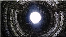 TR3570 : Looking up at the dome of the Shell Grotto by Robert Lamb