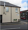 Direction signs at the eastern end of Cross Street, Gilfach