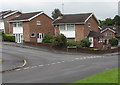 Junction of Royce Close and Paxton Close, Penpedairheol