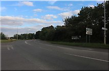 TL2972 : Houghton Road at the junction of Sawtry Way by David Howard