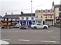 Businesses on the corner of  Main Street and Upper Square, Castlewellan