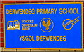 Village school bilingual name sign, Cefn Hengoed