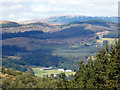 Pwllpeiran viewed from Esgair Pwlldŵr, high up in Coed Bwlchgwallter