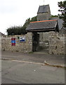 Lychgate at the entrance to St James Church, Wick, Vale of Glamorgan