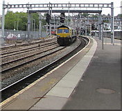 ST3088 : Freightliner train passing through Newport station by Jaggery