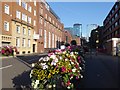 Floral display on Ludgate Hill