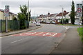 End of the 20mph speed limit, Hengoed Road, Cefn Hengoed