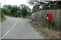 Rural postbox near Maes Tryfan