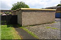 Garage block on east side of Harris Road