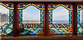 Stained Glass Window in Cliff Lift, Saltburn by the Sea