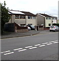 Rooftop solar panels, Hengoed Avenue, Cefn Hengoed