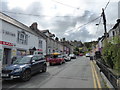 On part of one of the main streets in Newport, Pembrokeshire