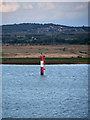 TQ6975 : Red Channel Marker/Beacon on the South Side of the Thames by David Dixon