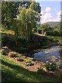 Relax by a pond at Maenan Hall