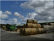 SE3532 : Temple Newsam farm - straw bales by Stephen Craven