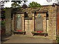 Memorial wall, The Old Meeting House, Mansfield