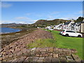 The shoreline of Loch Shieldaig in Shieldaig