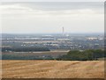 Farmland  west of Nuffield - with a distant view of  Didcot 