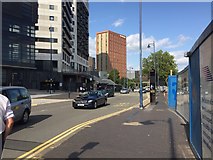 SP0787 : HS2 site – Park Street+Albert Street boundary, Eastside, Birmingham by Robin Stott