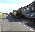 Lon-yr-eglwys houses, St Brides Major