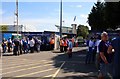 The West Stand entrance at the Memorial Stadium