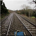 Borderlands Line south from Hope station, Flintshire