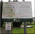 Bilingual cemetery rules & regulations, Hope Old Cemetery, Flintshire