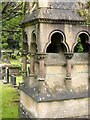 Mansfield Cemetery, Wildman memorial, detail