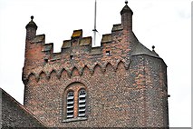 TL6300 : Fryerning, St. Mary's Church: Brick tower 2 by Michael Garlick