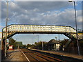 The footbridge at Althorpe station