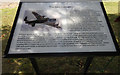 TA2803 : Information board,  the Avro Lancaster at RAF Waltham memorial by Adrian S Pye