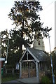 The lychgate and church at Lenton, Lincolnshire