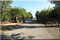 Entrance gates to ex Woodhall Spa airfield