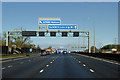 Sign Gantry across the Northbound M1 near to Redbourn