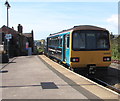 Rhymney train leaving Barry Island station