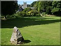 Millennium stone at Lustleigh cricket ground