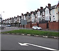 Long row of houses, Park Avenue, Barry