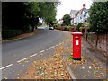 ST1067 : King George V pillarbox, Romilly Park Road, Barry by Jaggery