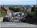 Steep descent, Canon Street, Barry