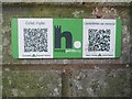 HiPoints information QR code at the war memorial, Llanfairfechan