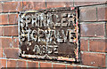 "Sprinkler stop valve inside", sign, Belfast (September 2019)