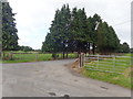 Farm road junction on Foxfield Road