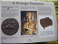 Information board at Sutton Valence Castle