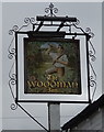 Sign for the Woodman Inn, Fernham