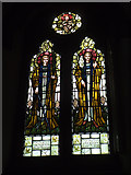 SE3132 : St Hilda, Cross Green - archangels window by Stephen Craven