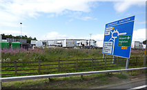 NT1272 : Newbridge Junction motorway sign by Thomas Nugent