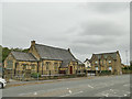 Buildings to the south of Birkenshaw community hall